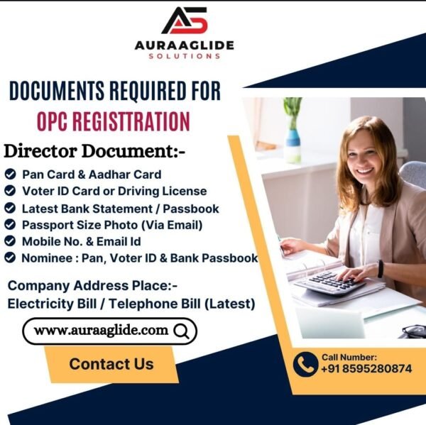 One Person Company Registration (OPC) Private Limited Company Registration